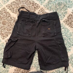 Abercrombie & Fitch Navy Cargo Shorts with Sturdy Design in Pre-Owned Condition